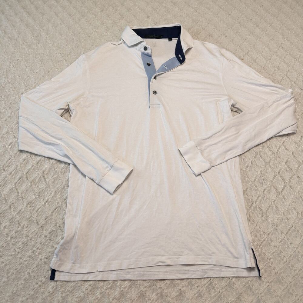 Greyson Men's Blue Apache Long Sleeve Polo Shirt Top Size M